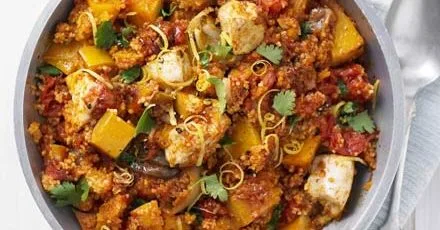 Squash, chicken & couscous one-pot