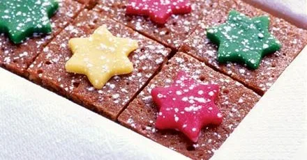 Starry toffee cake squares