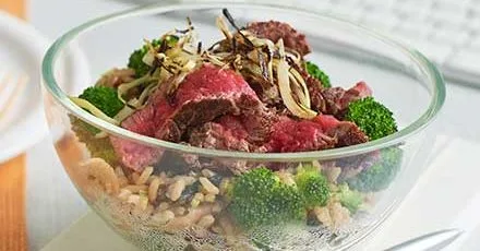 Steak & broccoli protein pots