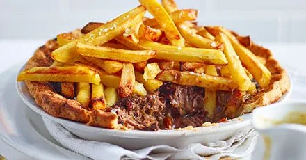 Steak & chips pie
