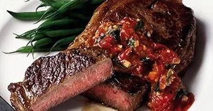 Steak with pizzaiola sauce