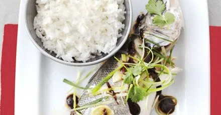 Steamed sea bass with black bean sauce