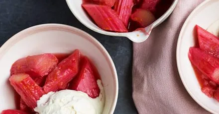 Stewed rhubarb