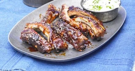 Sticky oven BBQ ribs
