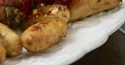 Sticky chipolatas