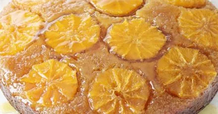 Sticky citrus sponge cake