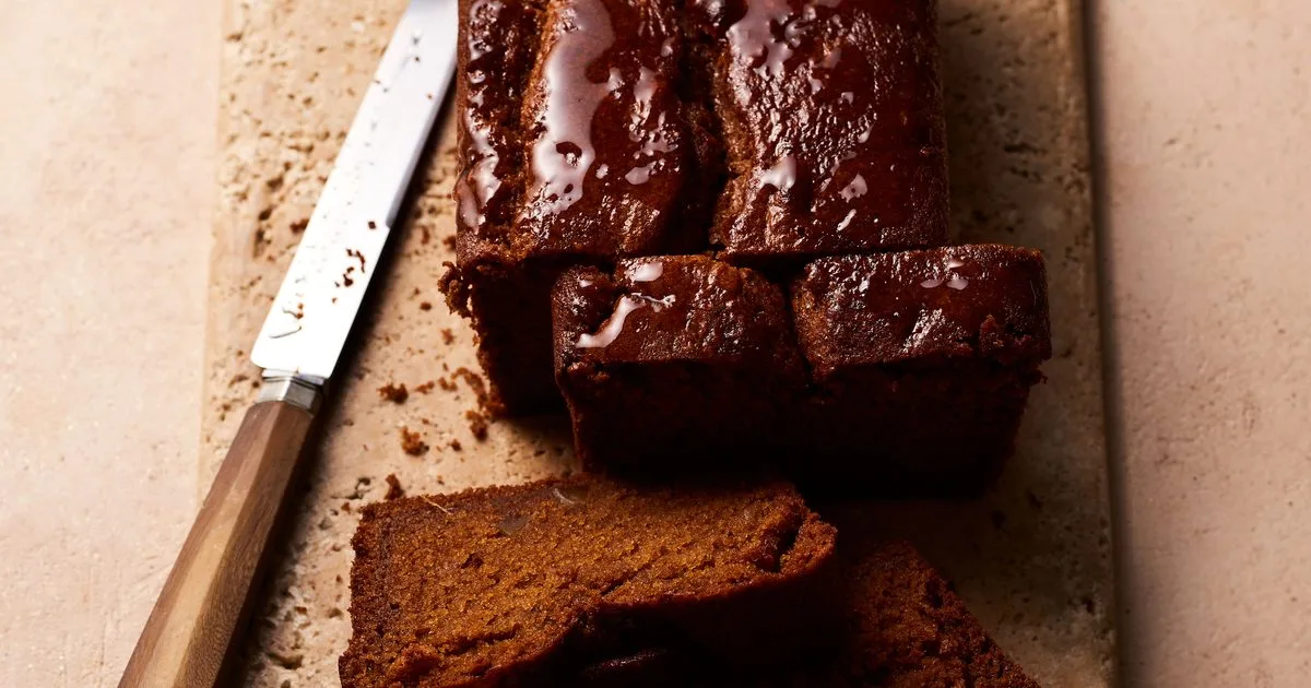 Sticky ginger loaf cake