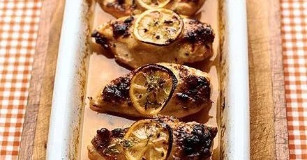 Sticky lemon chicken