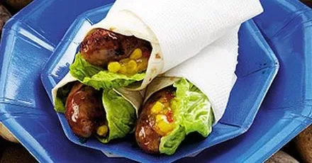 Sticky sausage wraps