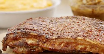 Sticky slow-roast belly of pork
