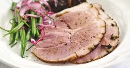 Sticky treacle-glazed ham