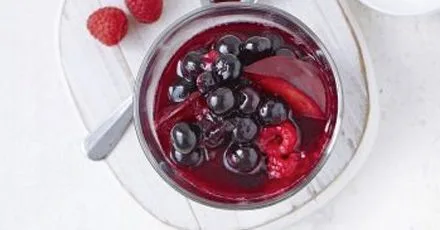 Summer fruit compote