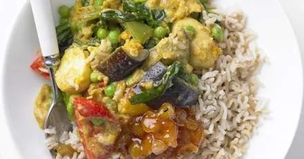 Summer vegetable curry