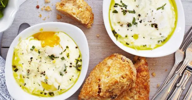 Sunday morning baked eggs