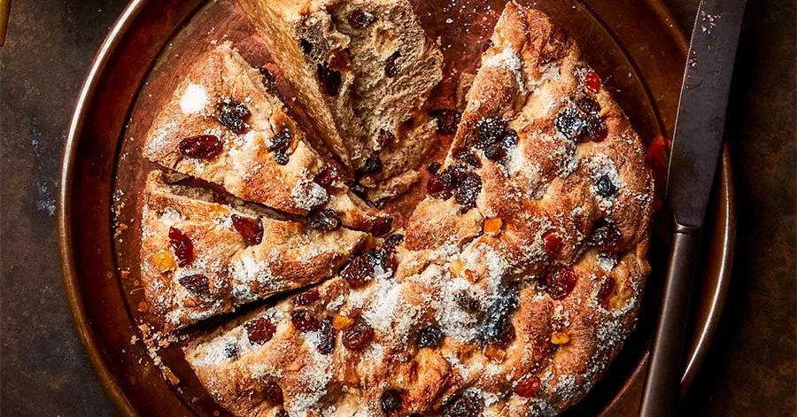 Sweet fruited focaccia