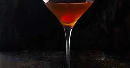 Sweet manhattan cocktail