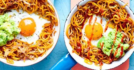Sweet potato hash, eggs & smashed avo