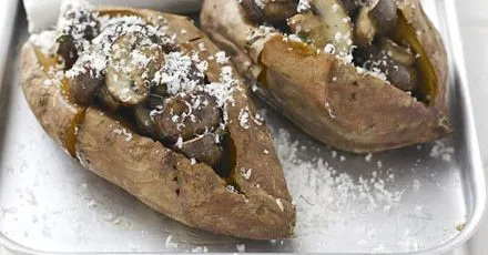 Батат з грибами та розмарином
