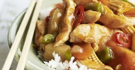Sweet & sour chicken & veg