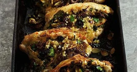 Sweet & spicy stuffed chicken breasts