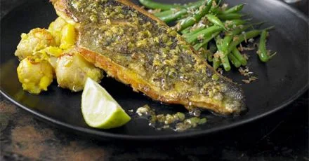 Tandoori spiced sea bream