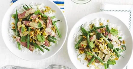 Thai beef with coconut dressing