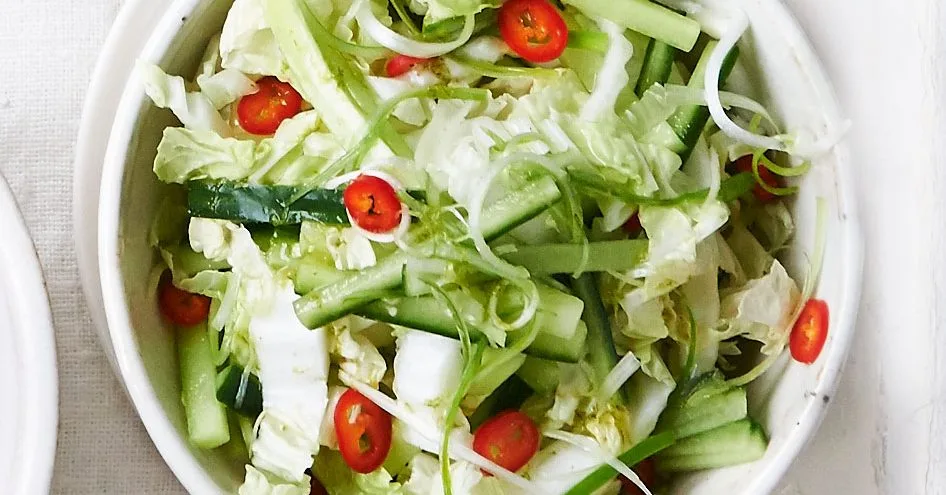 Thai cucumber slaw