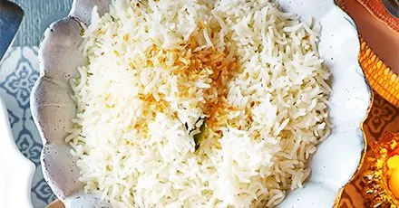 Toasted coconut rice
