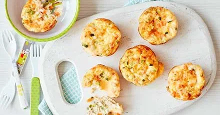 Toddler recipe: Mini egg & veg muffins