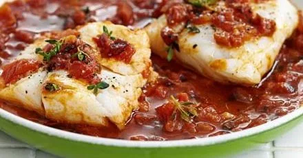 Tomato & thyme cod