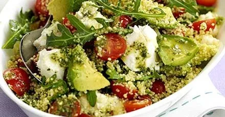 Трьохкольоровий кускус-салат