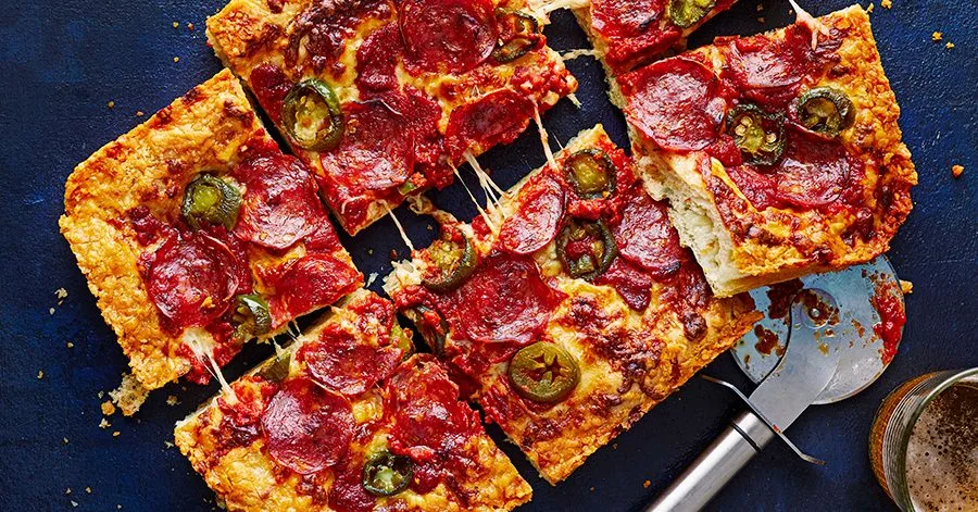 Detroit-style pizza