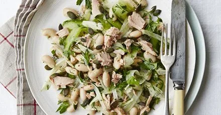Tuna, fennel & bean salad