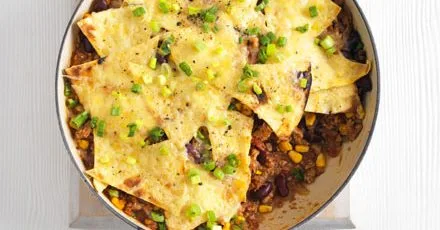 Turkey tortilla pie