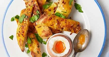 Turmeric & chilli butter naan soldiers