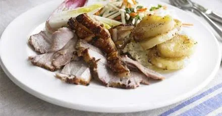 Turnip, potato & mustard gratin