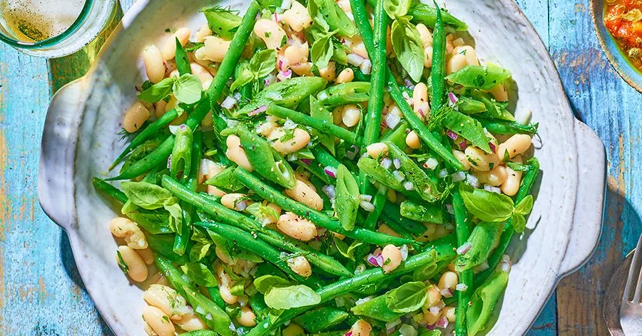 Two bean & herb salad