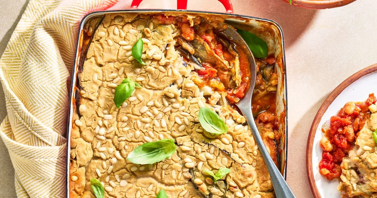 Vegan aubergine no-parmigiana