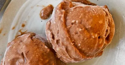 Vegan chocolate banana ice cream