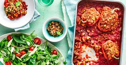 Vegan stuffed peppers