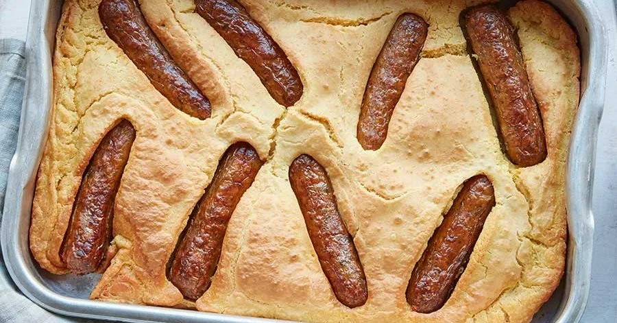 Vegan toad-in-the-hole with red onion & balsamic gravy
