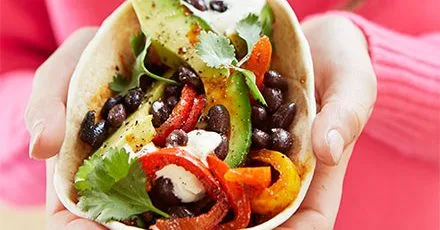 Vegetarian fajitas