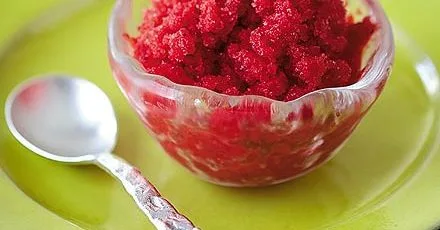 Strawberry sorbet
