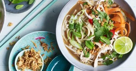 Vietnamese chicken noodle soup