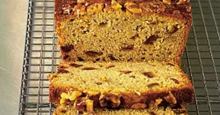 Walnut, date & honey cake