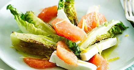Warm Baby Gem & feta salad