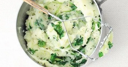 Watercress mashed potato