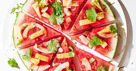 Watermelon pizza