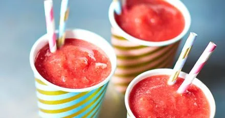 Watermelon & strawberry slushie