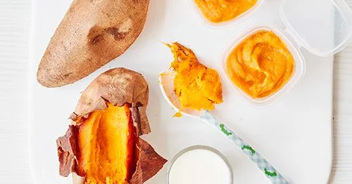 Weaning recipe: Sweet potato purée
